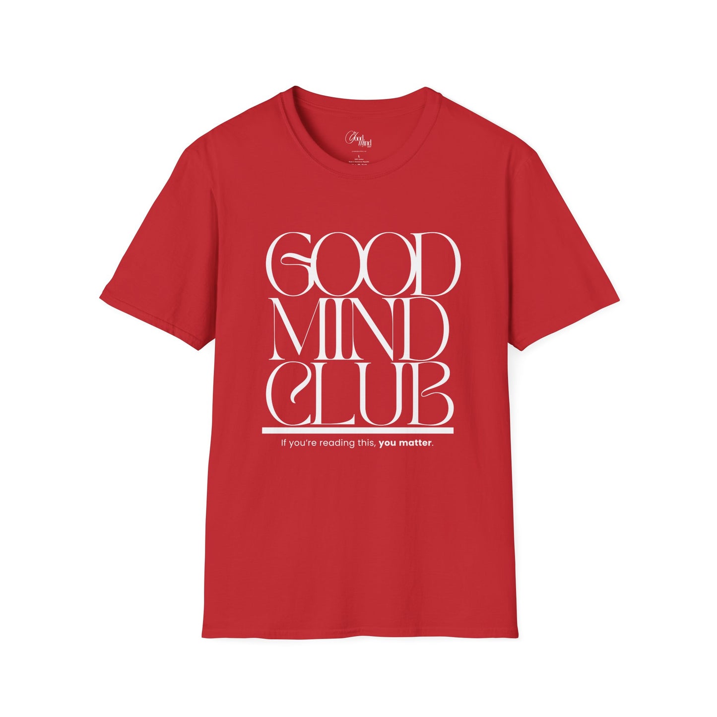 Good Mind Club Tee: Spread Positivity & Mental Health Awareness | GoodMind Brand