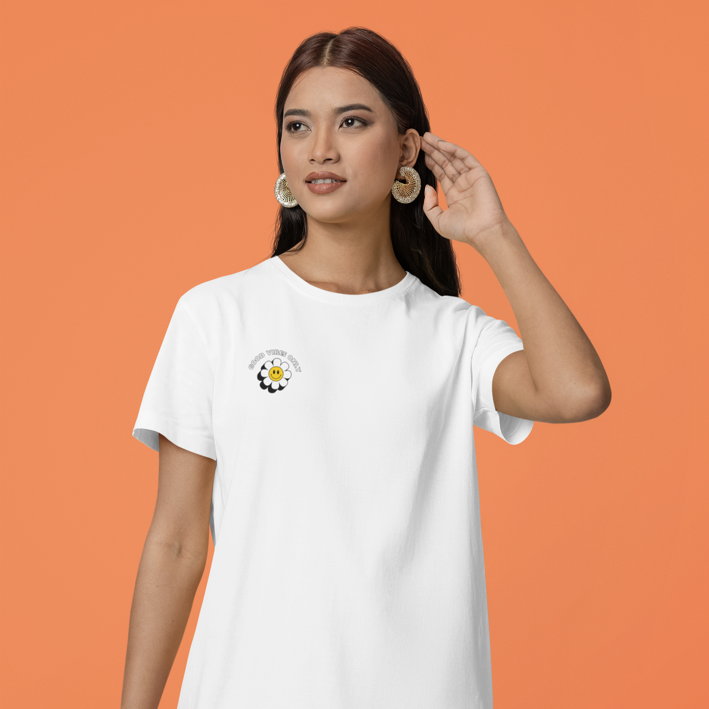 Good Vibes Only Smiley Tee